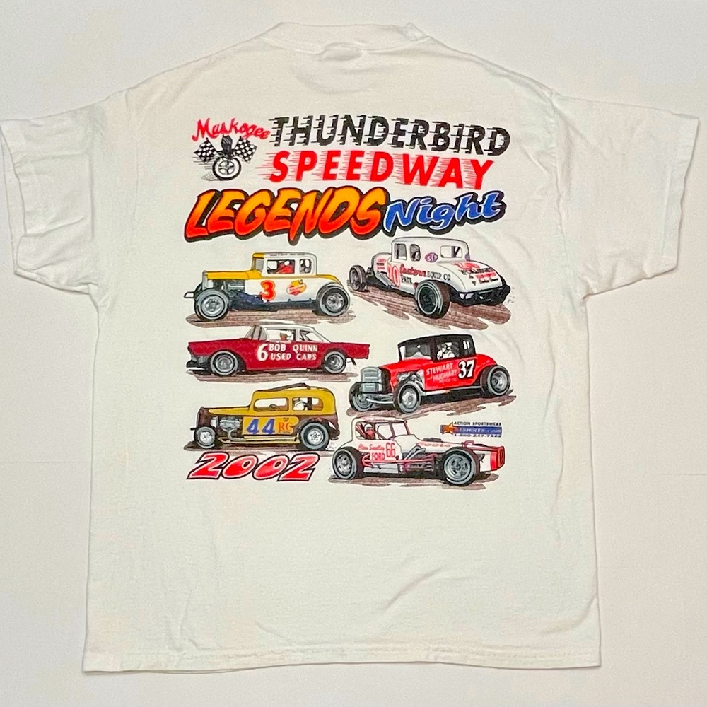 2002 3rd Annual Thunderbird Speedway Legends Night T-shirt